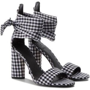 Jennifer Lopez x Guess Marciano Gingham Checkered Heels